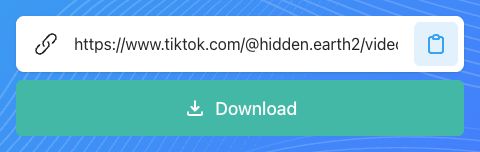 SnapTik-invoerveld waarin je de gekopieerde link van een TikTok-bericht plakt